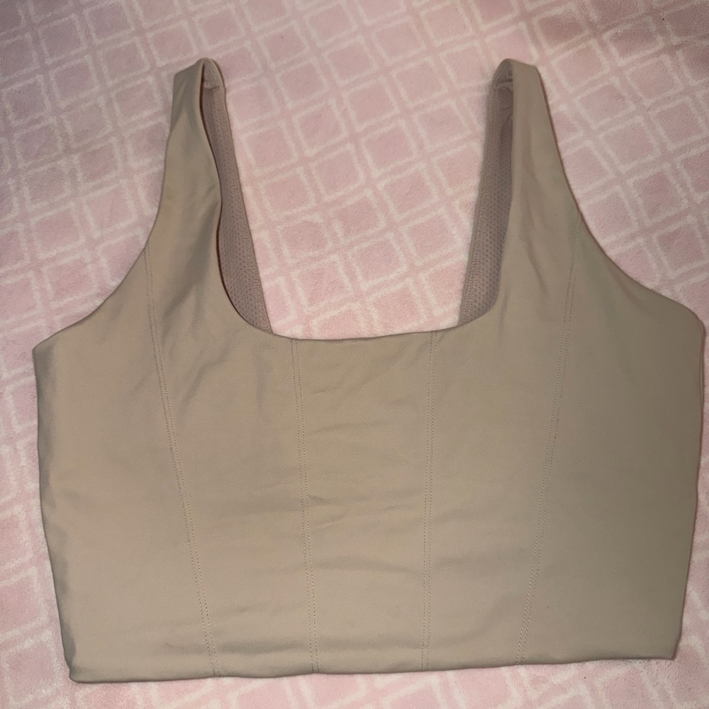 CSB Beige Sports Bra / Crop Top